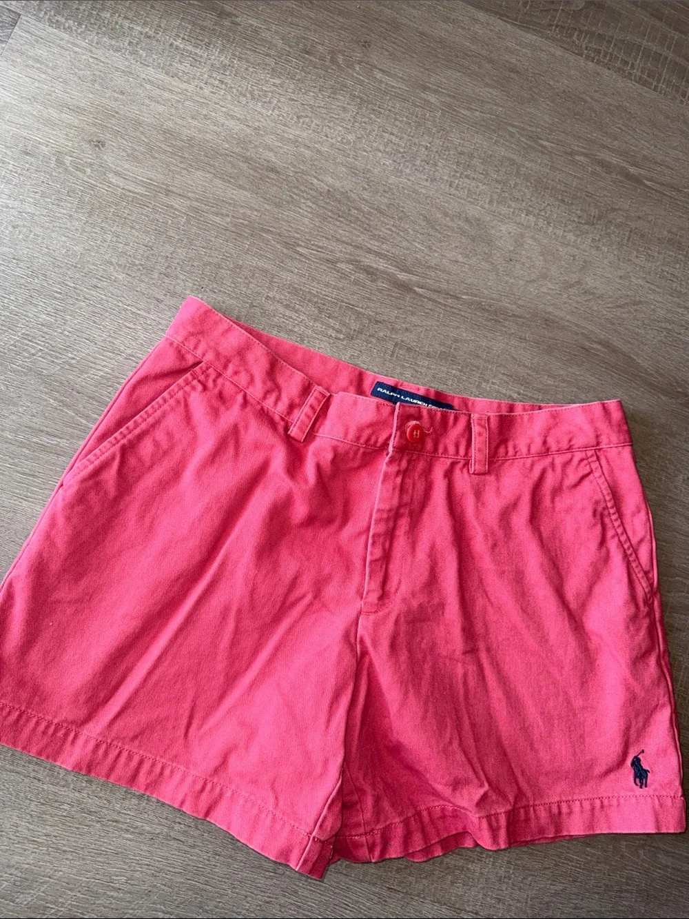 Ralph Lauren Sport Women Chino Shorts 6 Caramel Pink Nantucket Red